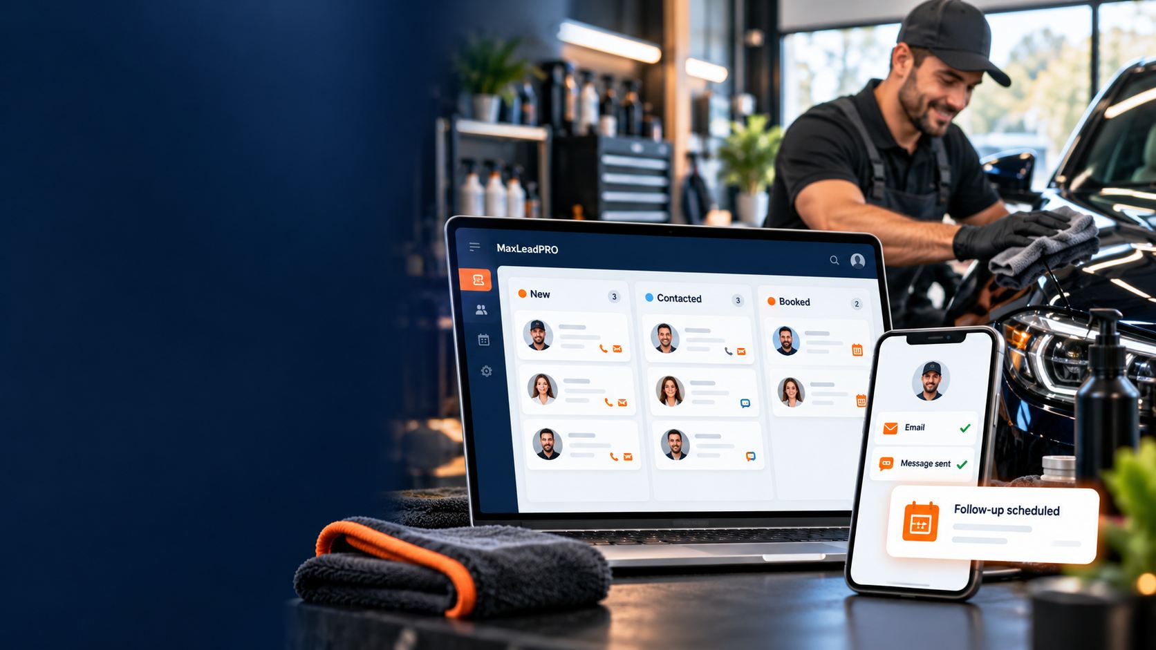 Organized leads and follow-ups keeping customer connections warm